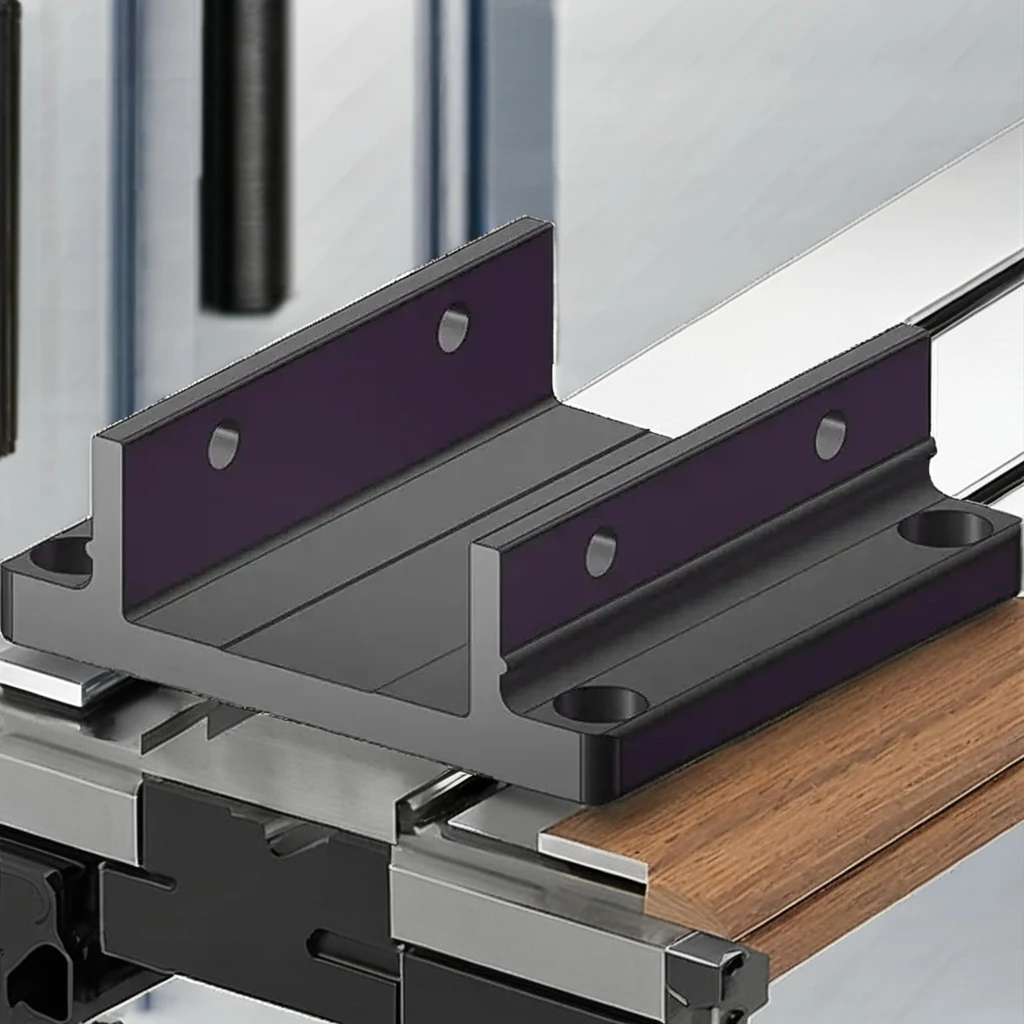 Linear Synchronous Belt Module Slide Table Guide Rail Anchor Connection Fixed Block Base For Moving Table