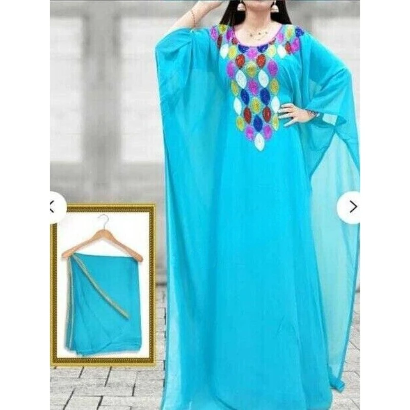 

Kaftans Farasha Abaya Dress In Dubai Morocco Very Fancy Long Dress European and American Fashion Trends