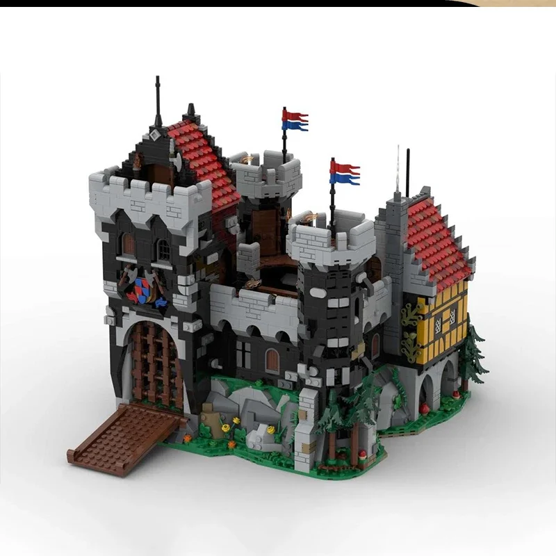 

4684pcs MOC Black Knight's Castle Building Blocks Charming Gift for Kids' Christmas Building Fun Christmas Gift