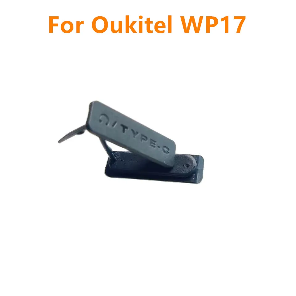 Anti Poeira Tipo-C Fone De Ouvido Porta Plug para Oukitel WP17, Tampa Do Telefone Celular, Protetor De Peças para Oukitel WP17, Sim, Original, Novo