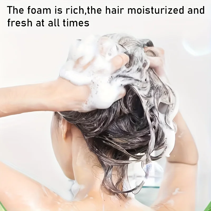 تنظيف عميق، ترطيب لطيف، شامبو مضاد للانزلاق، قالب شامبو صلب، تصميم محمول، مكونات طبيعية #3