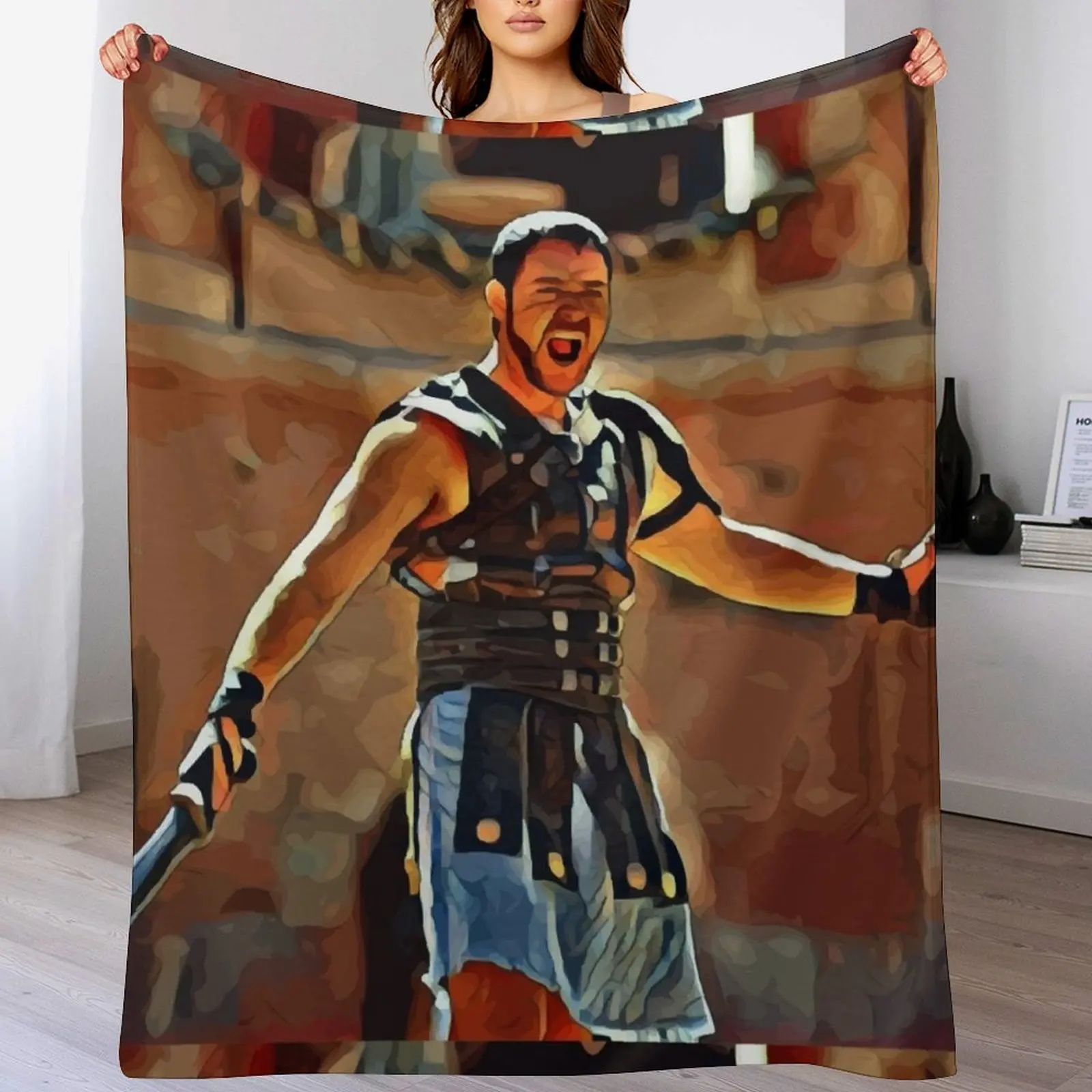 

Gladiator - Russell Crowe Throw Blanket anime Designers Blankets