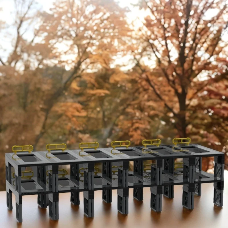 

2025 Hot Sell 603 Parts MOC Large-scale Garage Fit 8 Wide Car Parking Lots Display Stand Sets DIY Building Blocks Toys Gifts