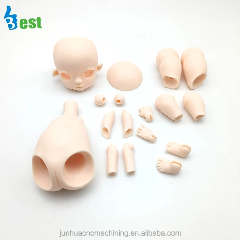 High Precision resin bjd doll body prototype custom vacuum casting parts Service for plastic BJD dolls