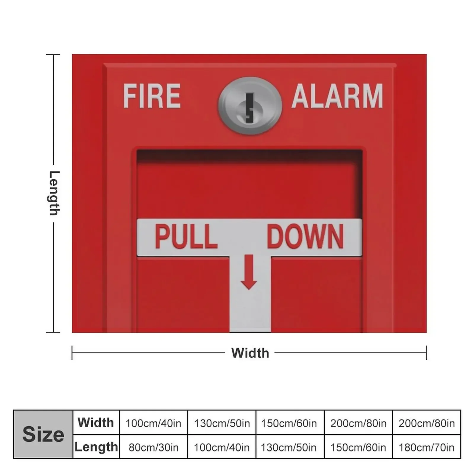 Fire Alarm Pull Station Throw Blanket For Baby Decorative Beds Travel Hair Blankets