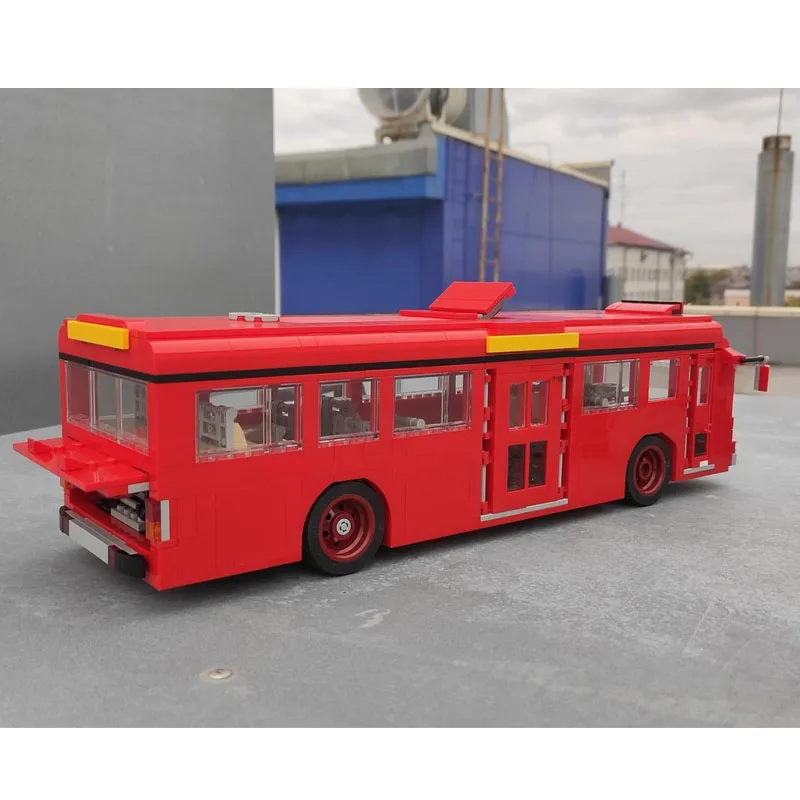 

MOC-86095 City Transportation Subway Express Building Block Model, 1163 Pieces, Boys' Children's Birthday and Christmas Toy Gift