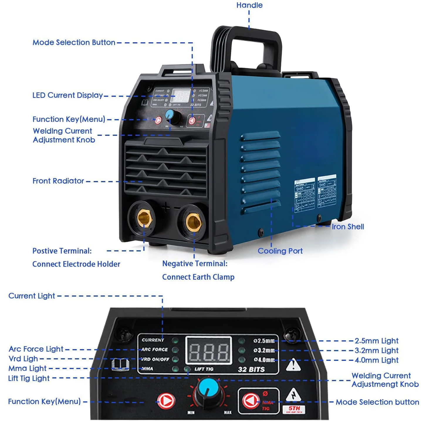 アーク溶接機,110v/220v,二重電圧溶接,btスティック,mma,LEDディスプレイ,作業クランプ,ビルダー
