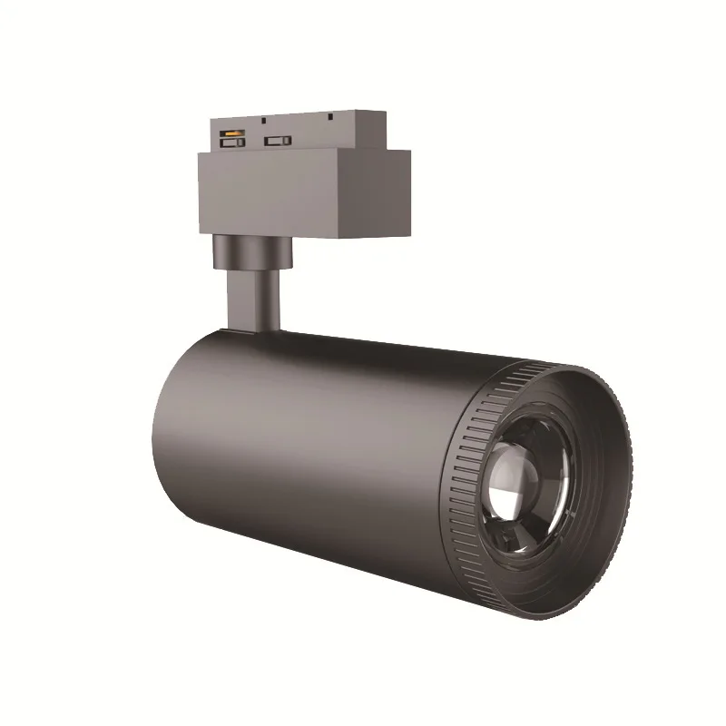 Track Lighting, Adjustable Beam Angle COB LED Ceiling Spot Lighting, Track Light Included  Industrial Clothing Store Closet Room