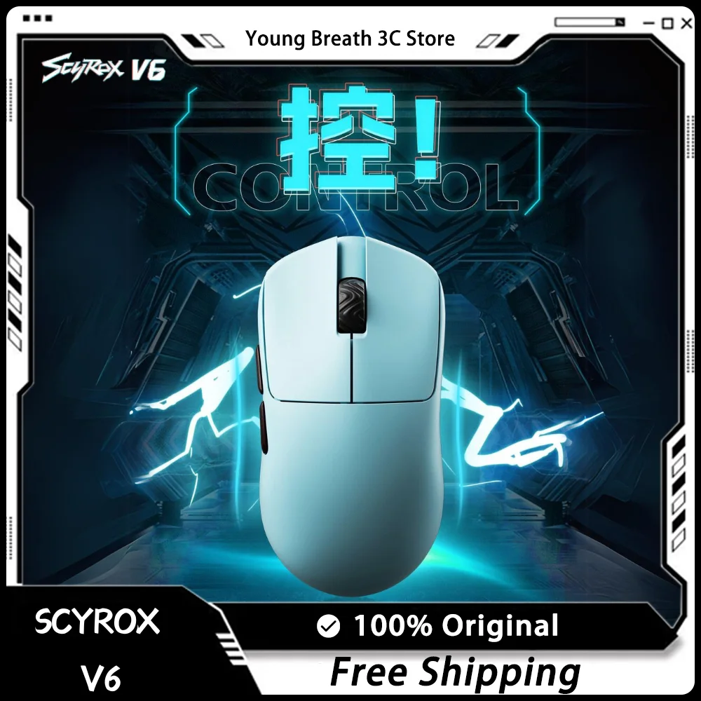 

Presale Scyrox V6 Mouse Wireless Mouse Low Latency Gaming Mice Lightweight Ergonomic Mouse Customized PC Office Accessories Gift