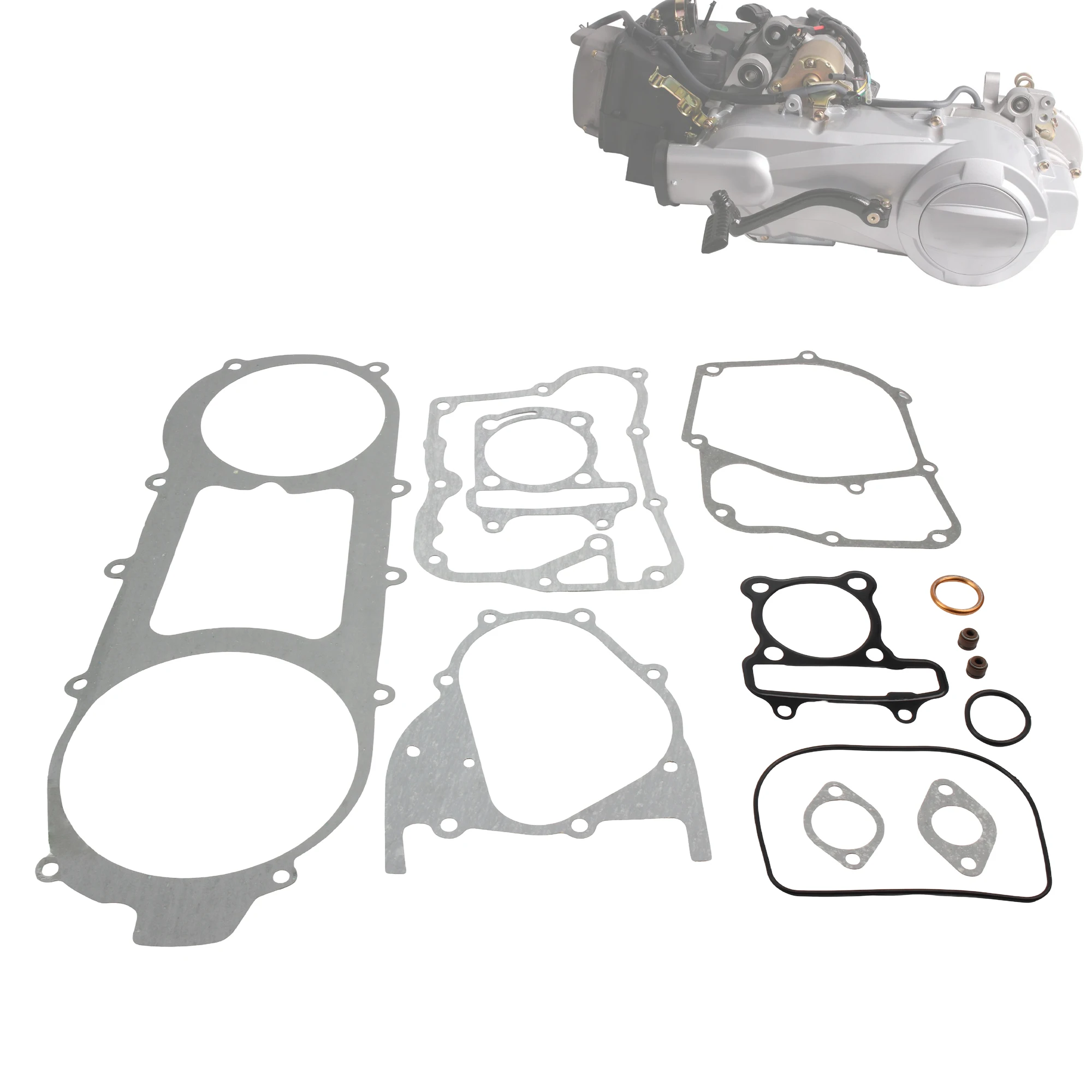 For GY6 150cc 152QMI 157QMJ Motorcycle Engine Complete Gasket Sets ATV Go-Karts Quad DirtBike Moped Scooters Modified Accessorie - view 2