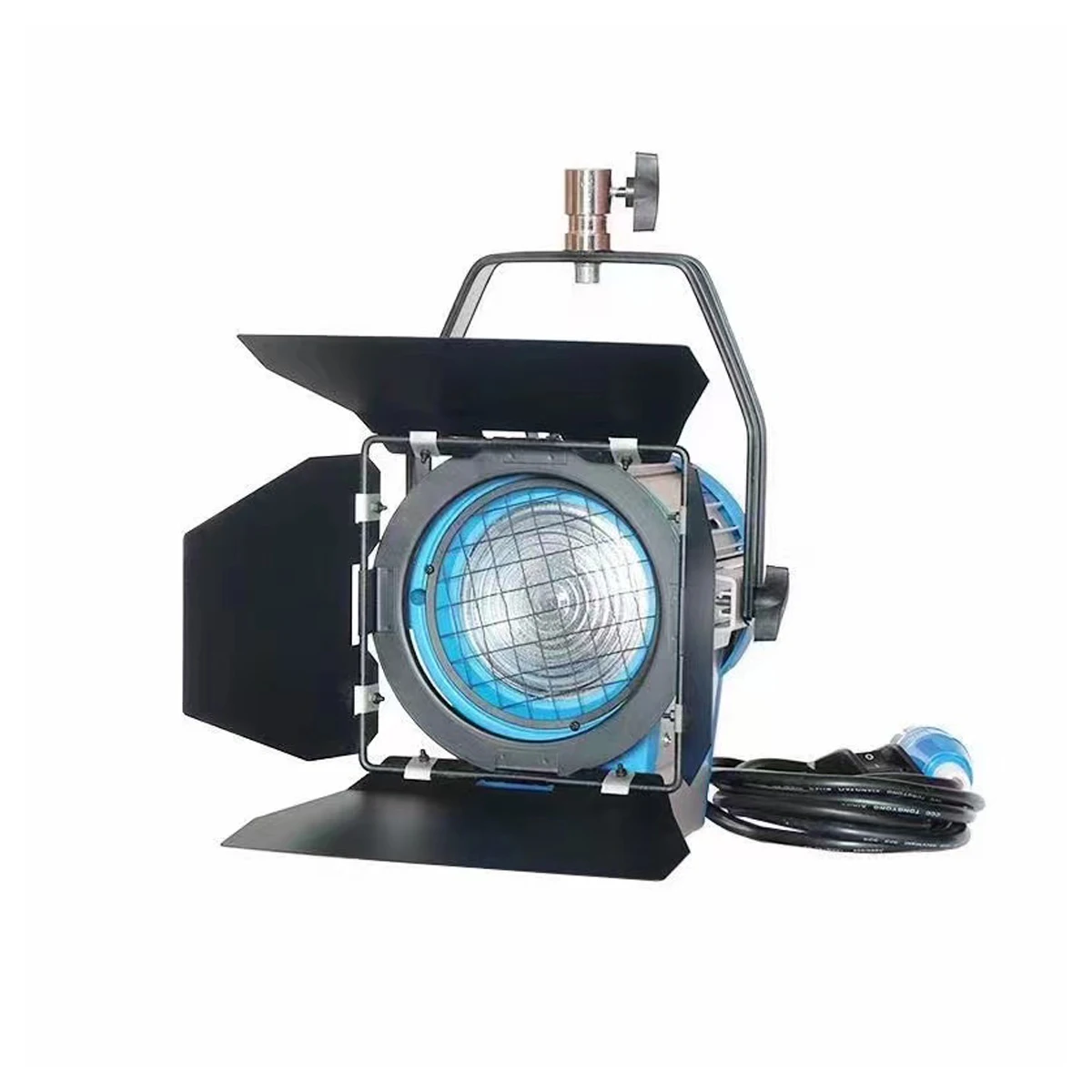 Fresnel-Lampe de Studio en Tungstène avec Ampoule et Gradateur, Projecteur à Haute Éclairance pour Photographie Vidéo, 1000W, 2000W