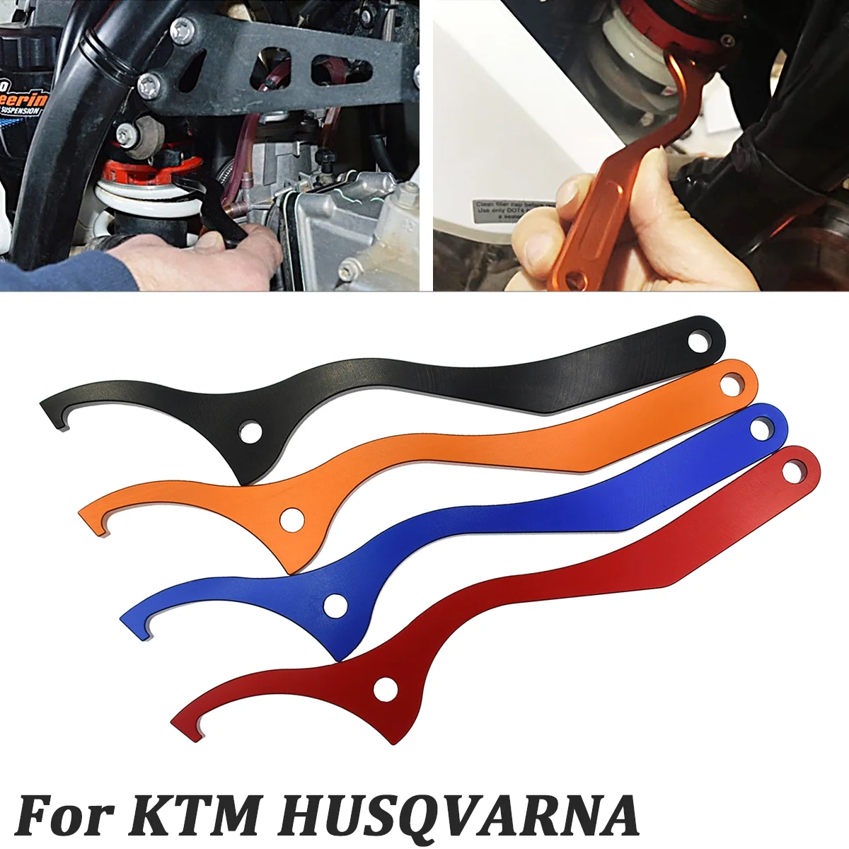 

Motorcycle CNC Aluminum Rear Absorber Damping Shock Spanner Wrench Tool For KTM 125-500cc SX SX-F XC XC-F XC-W XCF-W EXC EXC-F