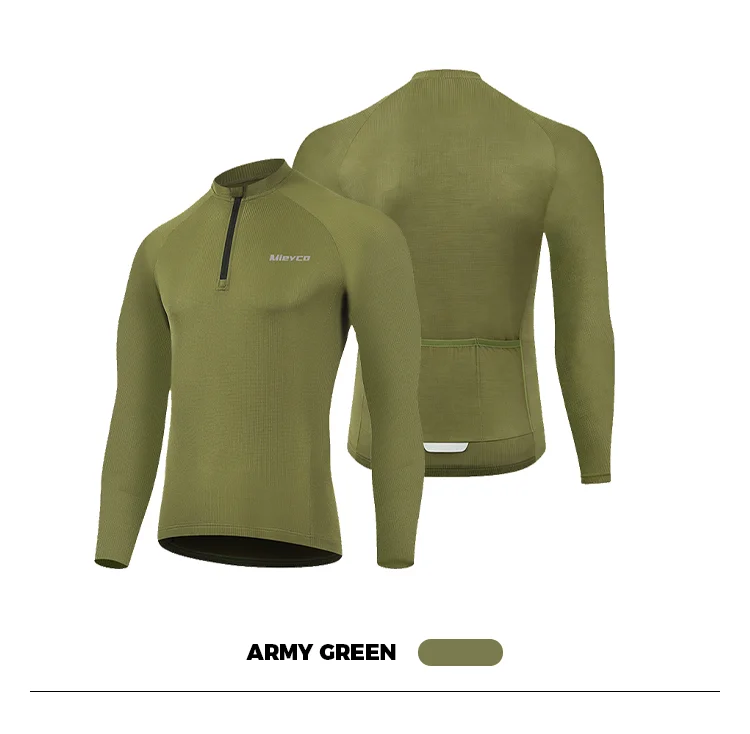Langarm-Radtrikot für Herren, schnelltrocknend, atmungsaktiv, MTB-Rennrad-Shirt, Maillot Ciclismo Hombre, Rennsportbekleidung – Detail 4