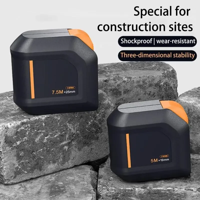 Misura a nastro automatico da 2/3/5m Rigno metrico precisione ispessita con fibbia e clip posteriore per costruzione