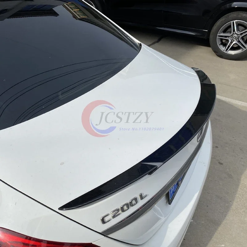 For Mercedes-Benz W205 spoiler 2015-2021 Class C180 C200L C63 spoiler  ABS primer color car rear spoiler decoration