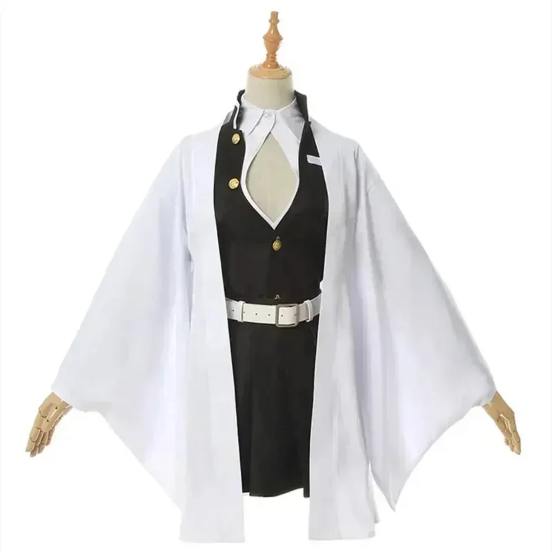 Costume anime Kanroji Mitsuri Cosplay Halloween Donna Vestiti per adulti Parrucca per bambini Costumi uniformi per le donne