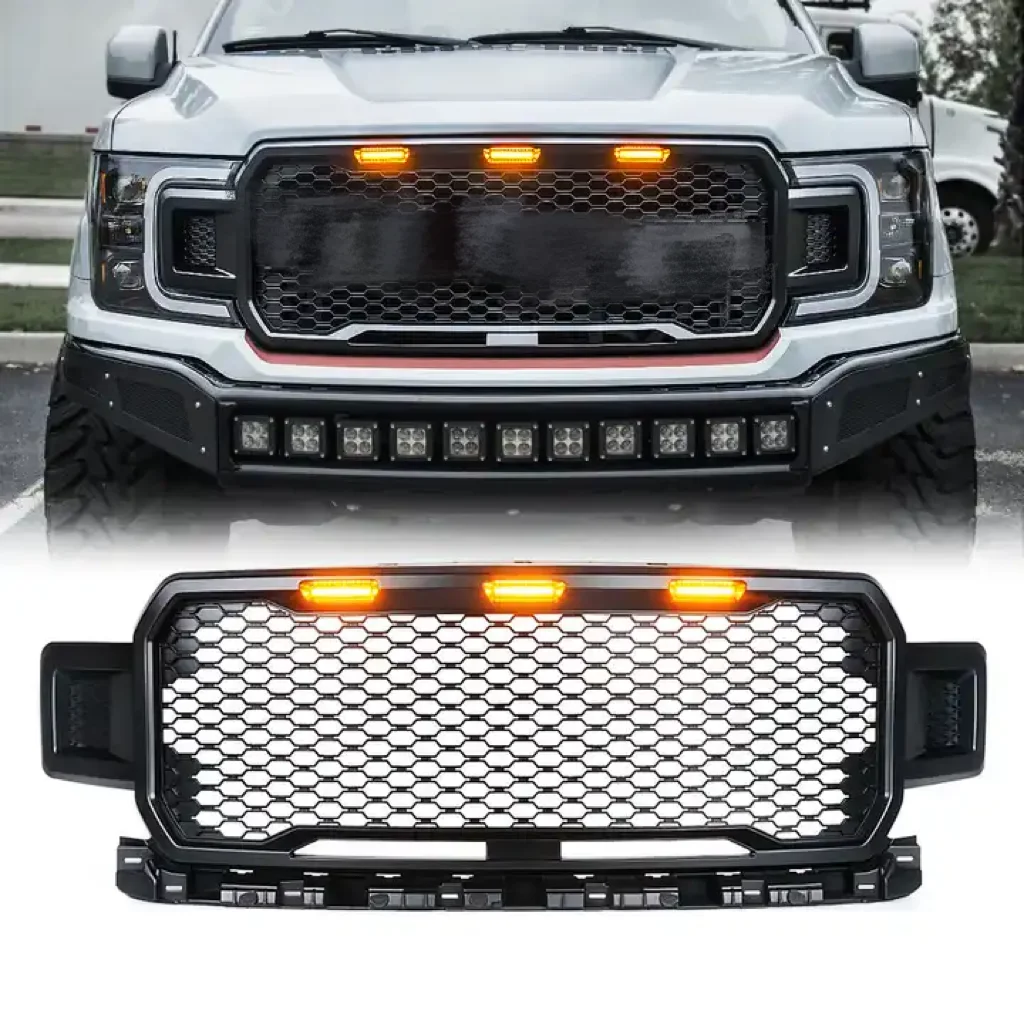 Spedking 2018 2019 2020 Accessories Raptor Bodykit Parts Front Bumper Grille For FORD F150 Grille