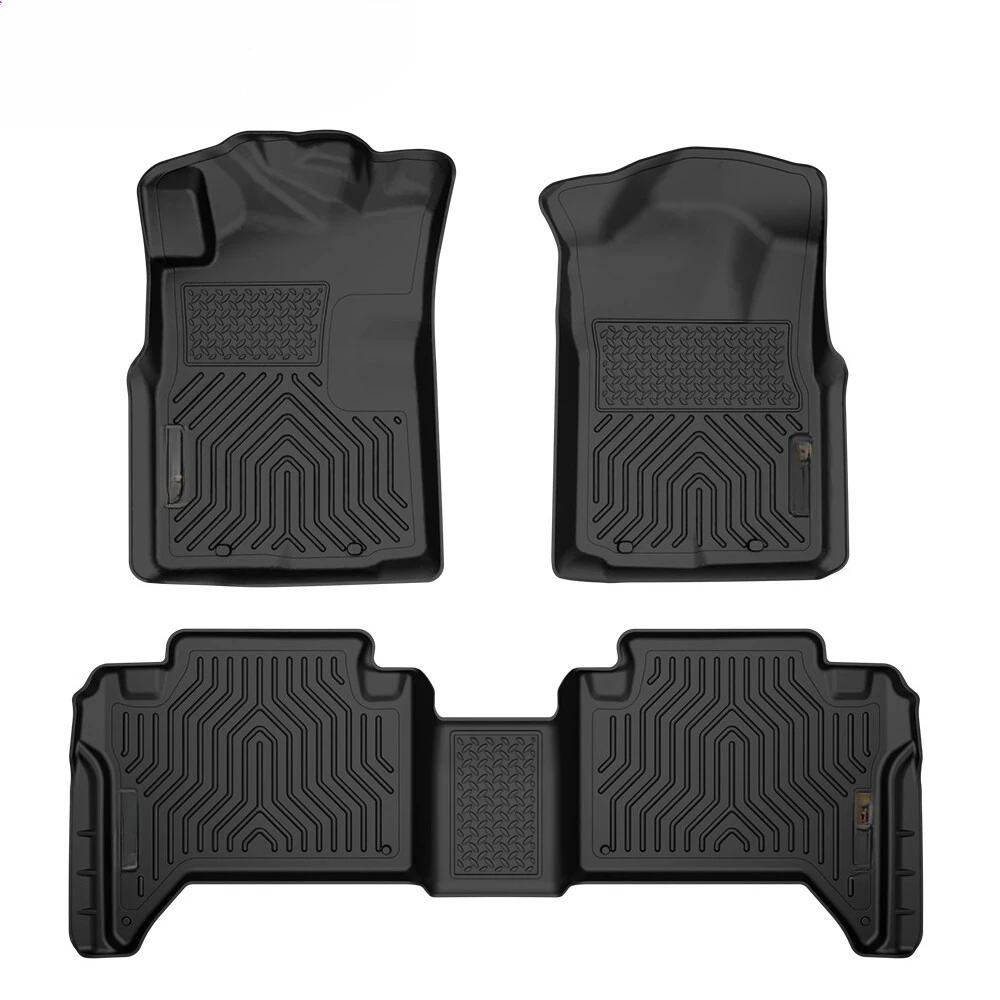 

Car Floor Mats Liners Fit for 2005-2015 Toyota Tacoma Double Cab TPE All-Weather