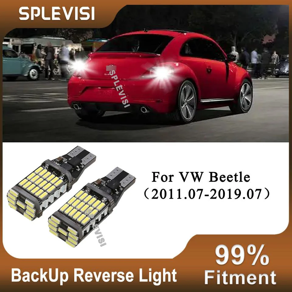 

2x LED Bulb Reverse Lights Replace Lamp Light Kit 12v Bright White Fit For VW Beetle（2011.07-2019.07）VW CC (2013-2016)