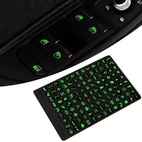 Luminous Labels Car Stickers Interior Decals Door Switches Panel Dash Board Decoration Truck Off Road Caravan Auto Accessories