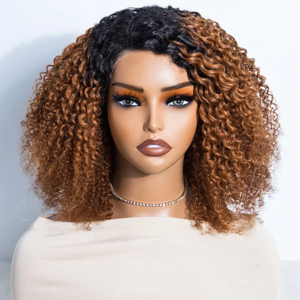 

Brazilian Curly Bob Wig Pre Cut Glueless Wear To Go Wigs Pre Bleached 6x6x1 Lace Wig Pixie Cut Short Ombre 30 Human Hair Wigs