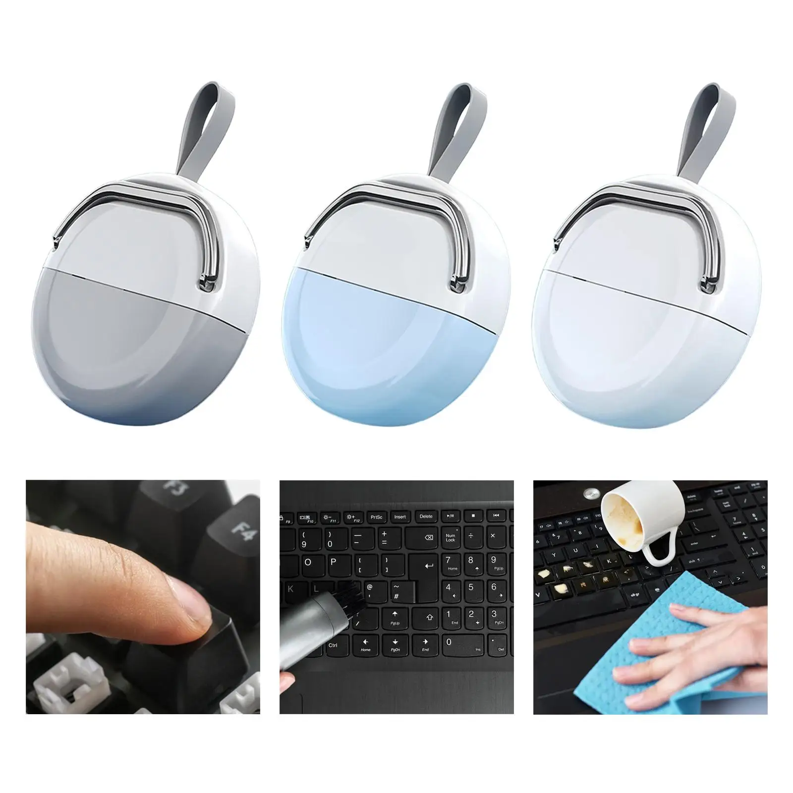 8 in 1 Electronics Cleaning Kit for Keyboard Laptop Screen with Soft Brush Key Puller Phone Stand and Portable Cleaner Tools