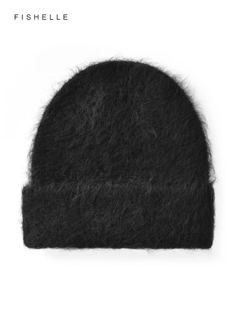 Lightweight Alpaca Wool Cashmere Solid Color Knitted Hat Men Caps Winter Women Beanies Warm Soft Luxury Gifts