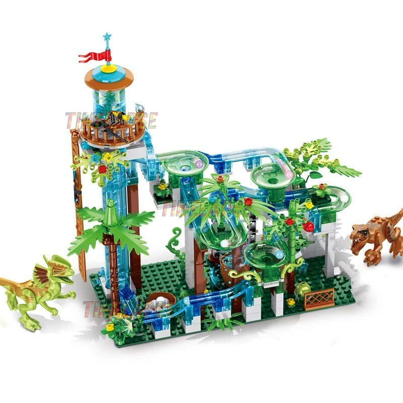 Toys Villages Orbital Balls Track Pandas Crawlers Forest Action Building Blocks Classic Model Sets Bricks Kits Children For Kids