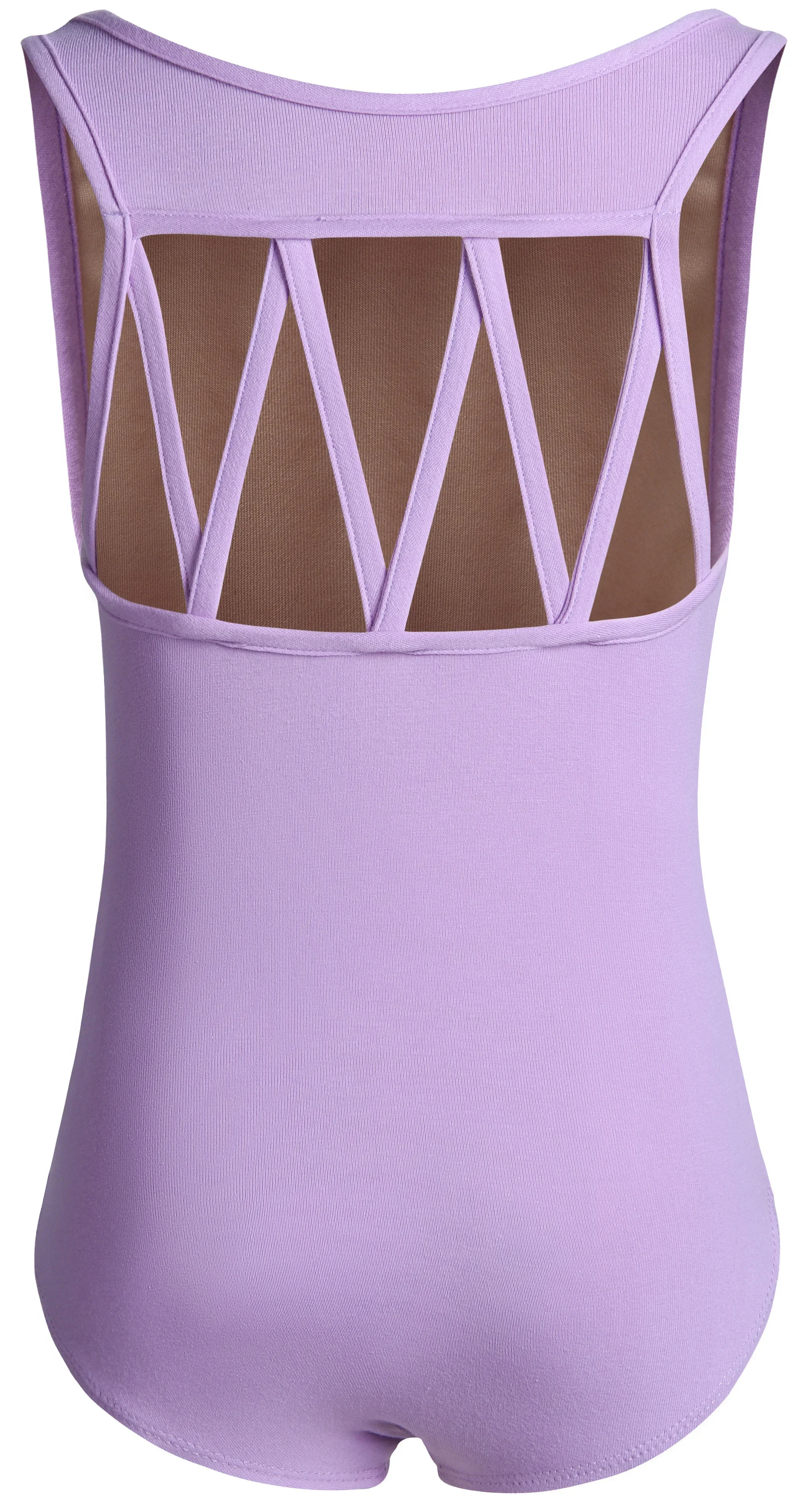 Tank Ginástica Ballet Leotards para meninas, costas M correias