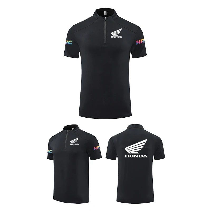 Honda logo design with wings. Fitness training quick-drying and breathable T-shirt, suitable for jogging and cycling. Comfortabl