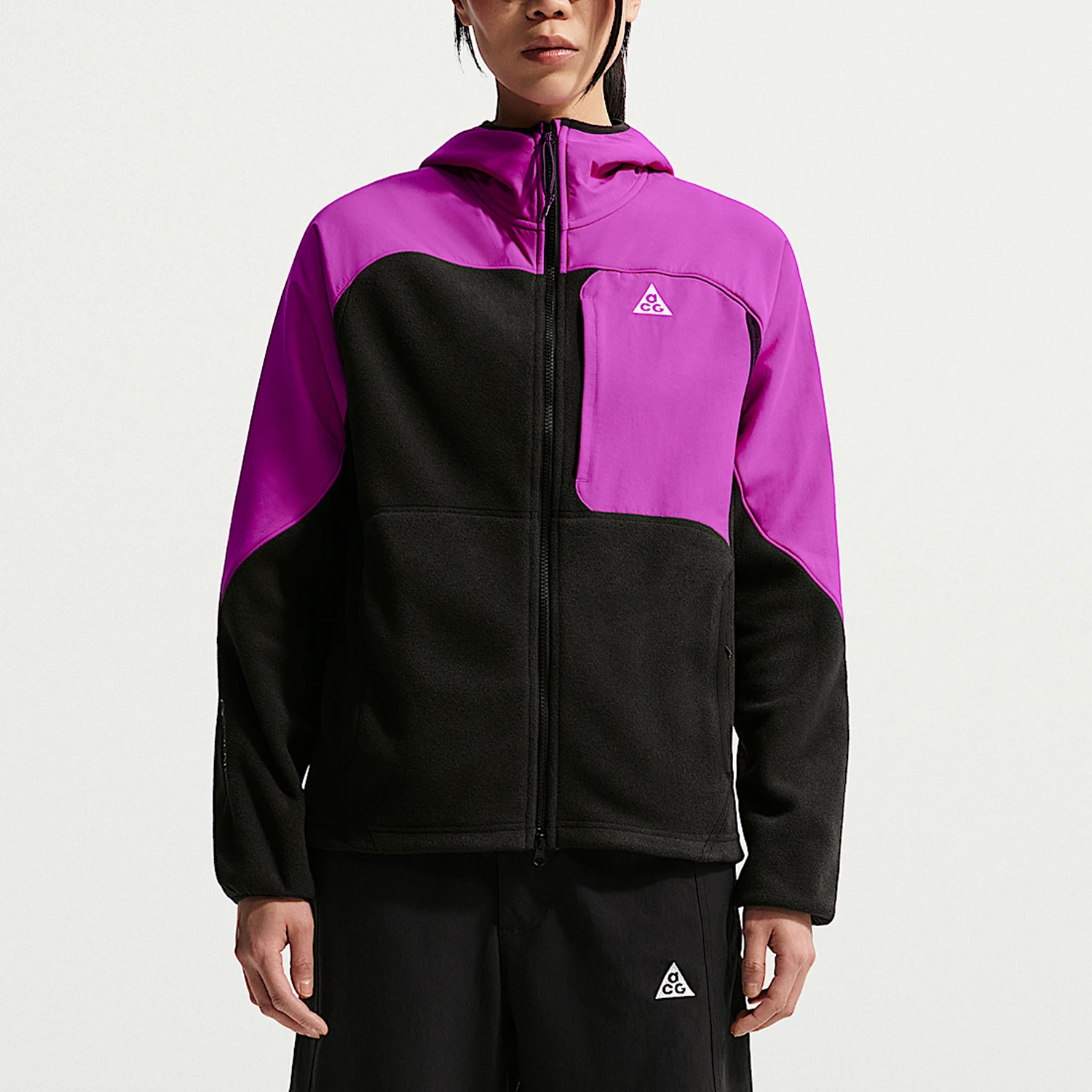 Nike genuine spring men's hooded sports patchwork jacket HJ2459-551