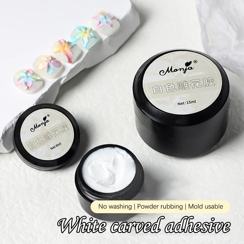 5/8/15ml Strong Nail Glue No-Wipe Gel For Rhinestone&Gem Jewelry Adhesive Tools UV Patch Adhesive Bond Modelling Glue Gel