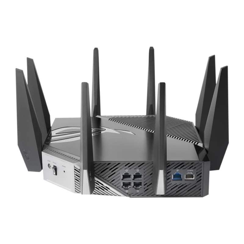 ASUS-enrutador de juegos GT-AXE11000 WiFi 6E ROG Rapture, tres bandas, 802.11AX, nueva banda de 6GHz, puerto WAN/LAN de 2,5G, Compatible con PS5,