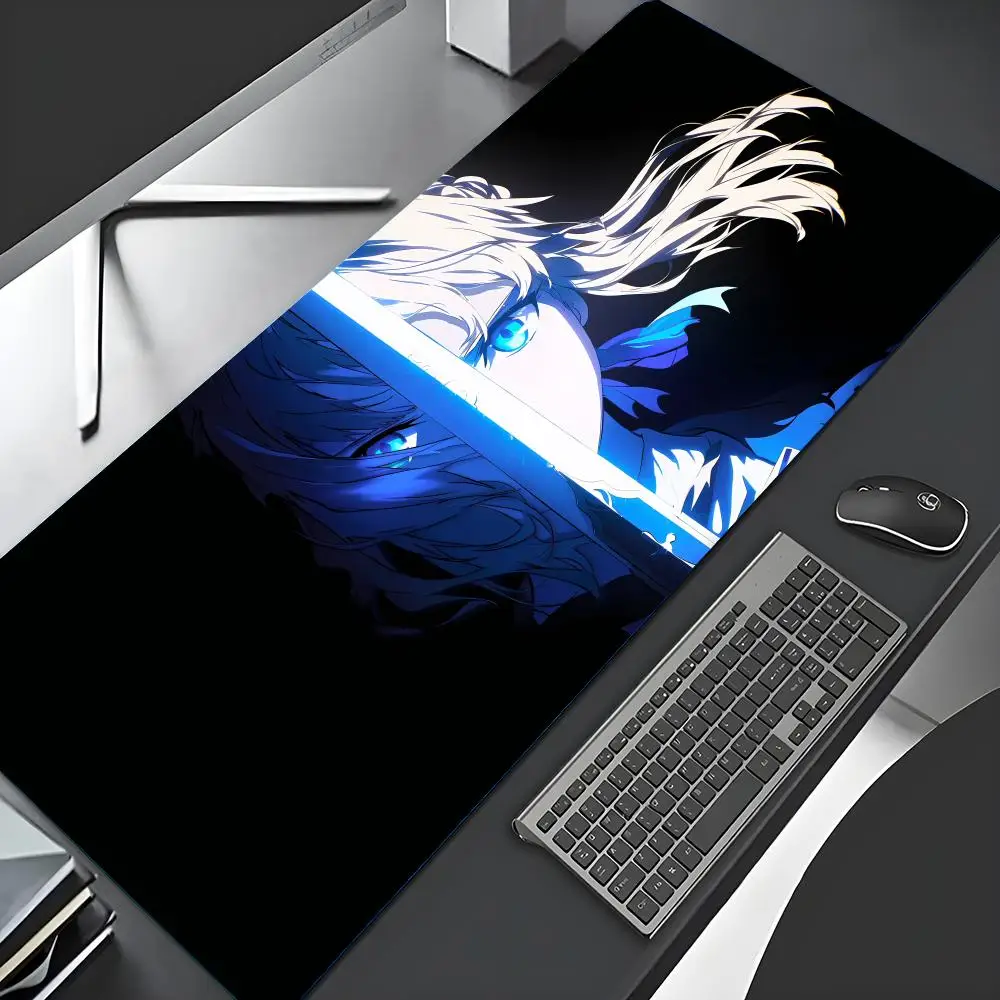 

Large Gaming Mosue Pad Premium Mousepad Gamer Mask Girl Anime Mouse Mat XXL 90x40cm Deskmat Computer Keyboard Pads Office Carpet