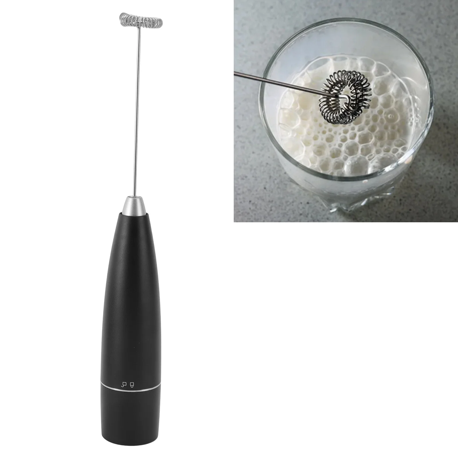 음료 계란 조미료 배터리 구동 주방 기기용 휴대용 전기 거품기 미니 거품 제조기