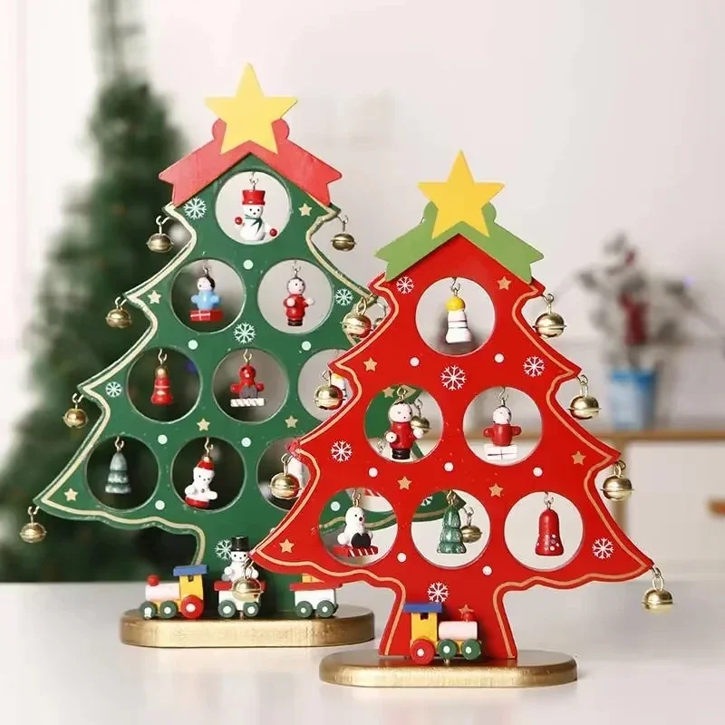 Christmas Tree Decotation Desk Ornament Accessories Home Decor Xmas Party Decor Supplies Birthday Navidad Kids New Year Gifts