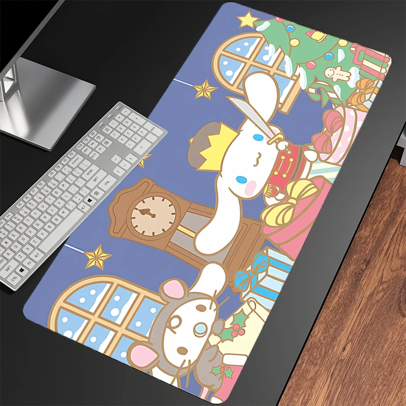 Gaming Muismat Cinnamoroll Voor Beste Cadeau Grote Computer Muismat Bureaumat PC Anime Tapijt Toetsenbord Gamer Accessoires Tafelmat