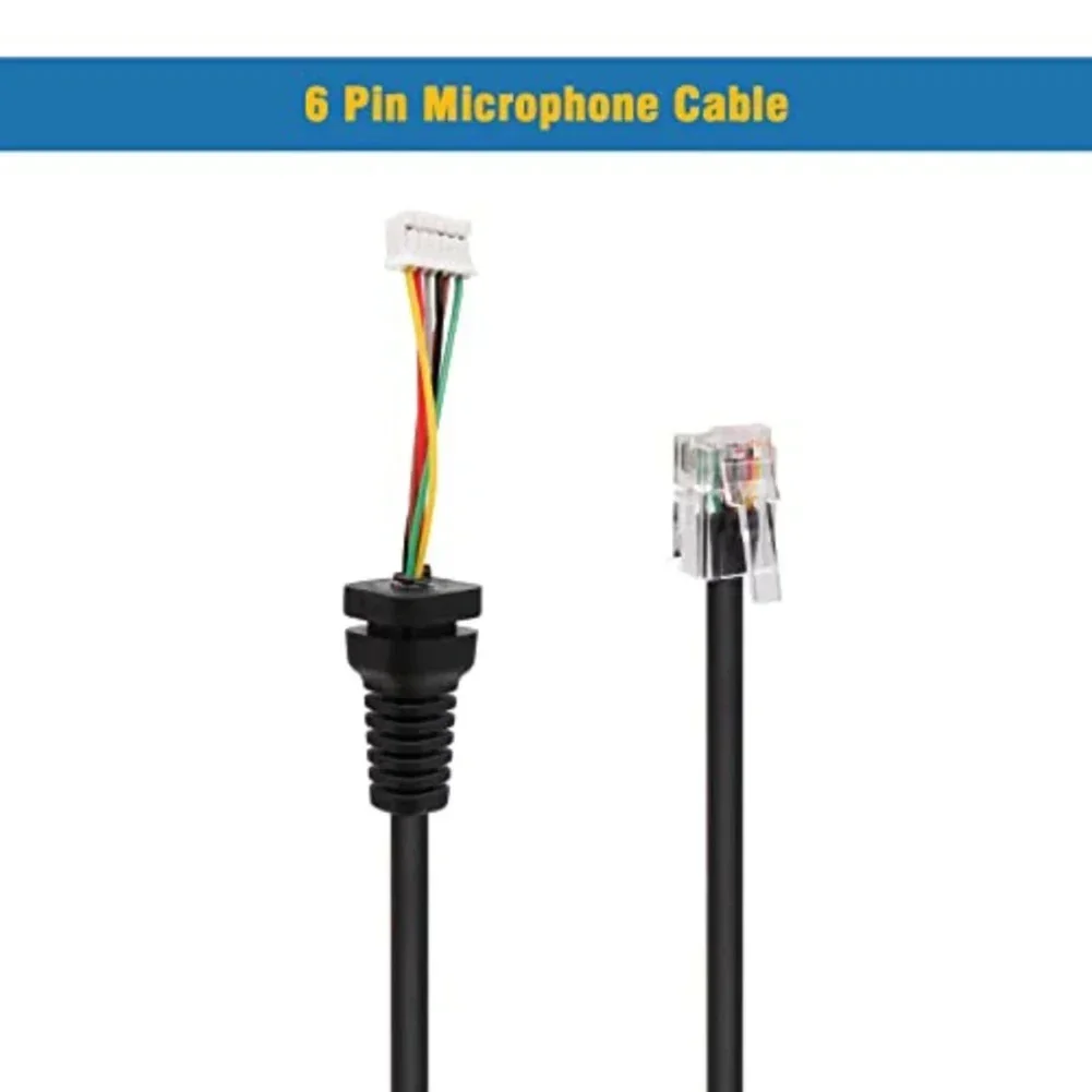 Microphone Cable For Yaesu MH-48 MH-48a6j MH-36 MH-36A6J And MH-42 Handheld Microphones For Yeasu Car Radio Models Part