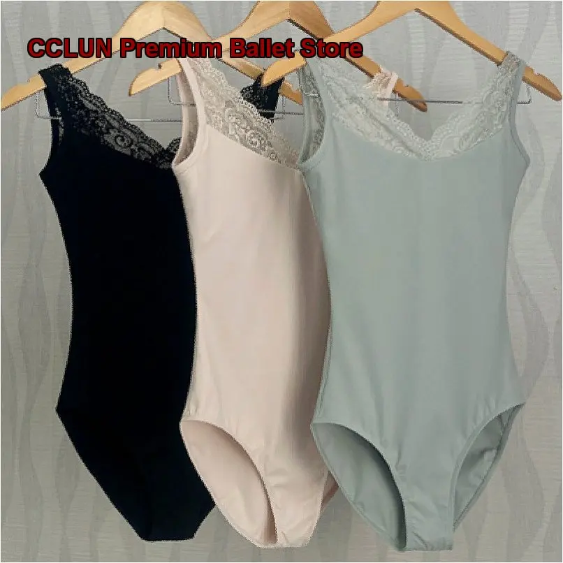 Women's Adult Ballet Leotard Body Suit Practice Leotard Medium High Cut Basic Training Gymnastics Leotard Chinese Dance Dress
