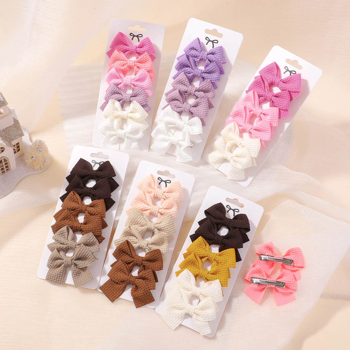 6pcs Cute Bows Hair Clips For Girls Princess Hairpins Children Barrettes Candy Document Baby Hair Clips Hair Accessories