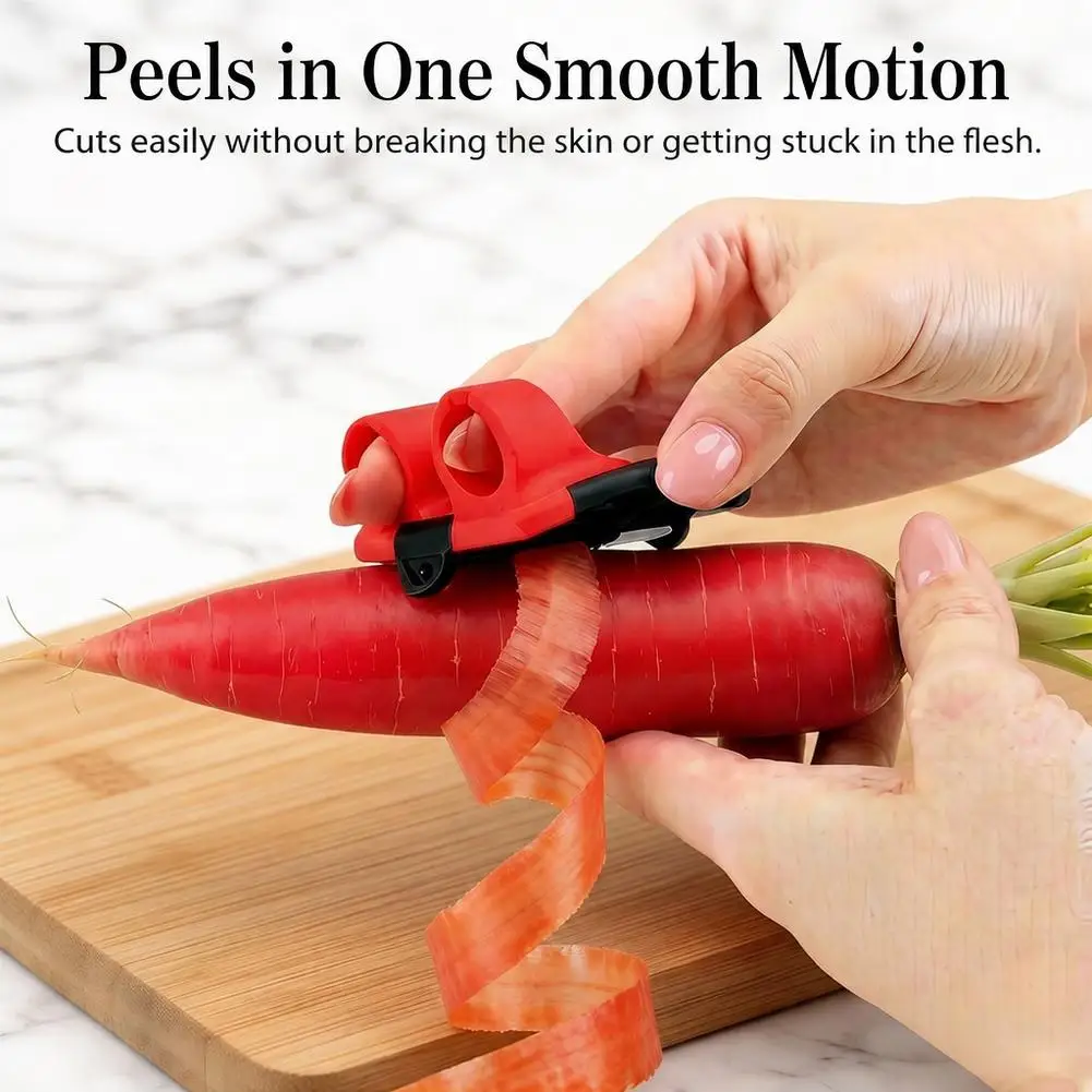 Handheld Vegetable Peeler Hand Palm Vegetable Fruit Peeler 2-Finger Fruit Peeler Portable Kitchen Gadget For Carrot Apple Potato