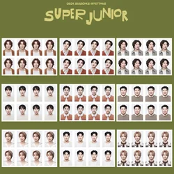 KPOP SUPER JUNIOR ID PHOTO 2024 SEASONS GREETING One-inch Photo Leeteuk Heechul Yesung Eunhyuk Siwon Fans Wallet Decoration Gift