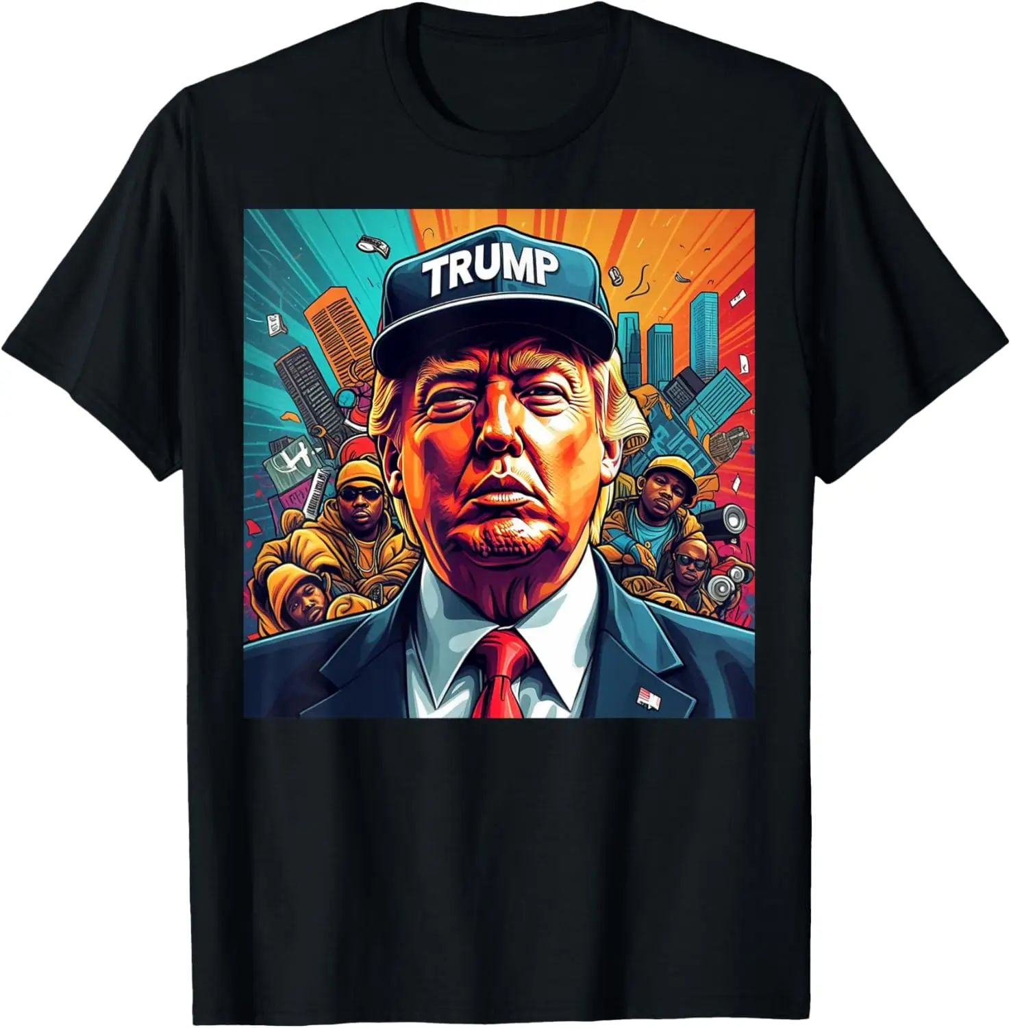 

Забавная футболка с альбомом в стиле хип-хоп Trump