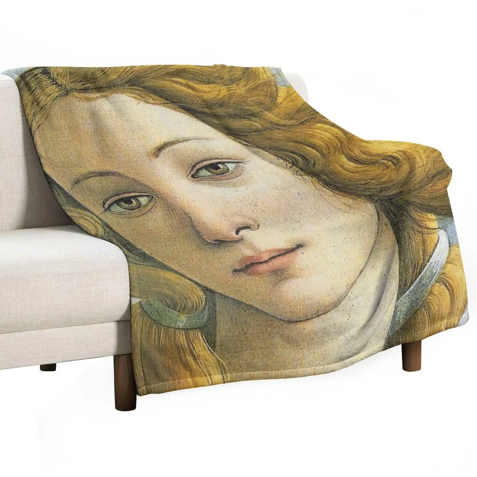 Souvenir from Italy - Botticelli's Venus Throw Blanket Softest Personalized Gift Summer Beddings Blankets