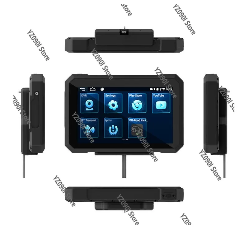Android 8.1 7 Inch Waterproof Dashboard Screen Wireless Carplay Dual Lens Driving Recorder