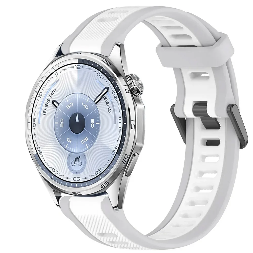 18/20/22 مللي متر سيليكون الفرقة لهواوي ساعة GT6-5-4 41 مللي متر GT6 برو 46 مللي متر سامسونج ساعة 7 6 5 4 تنفس الفرقة ل Gamin Venu 3S حزام