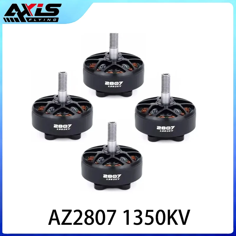 

Axisflying AZ2807 1350KV бесщеточный двигатель для 7-дюймового RC FPV дрона для фристайла, аксессуары для дронов высокой мощности