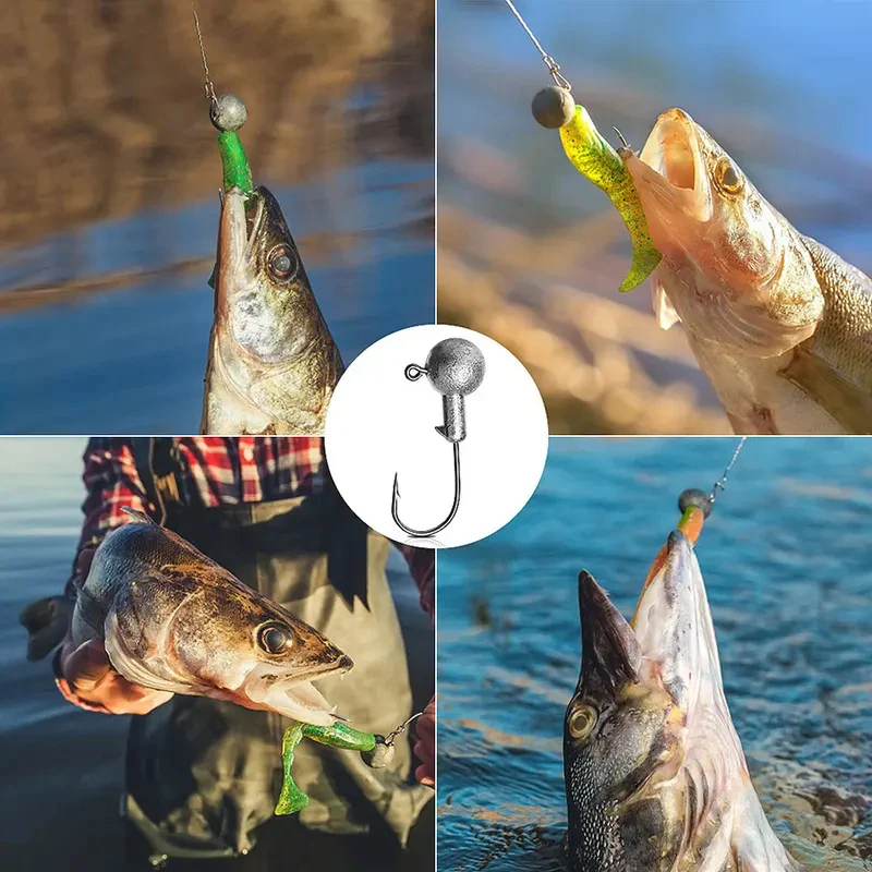 1g 1.5g 2g 2.5g 3.5g 5g 7g 10g 12g 20g jig head hook for fishing tackle ,rig soft worm hook crank lure bait hook view 4