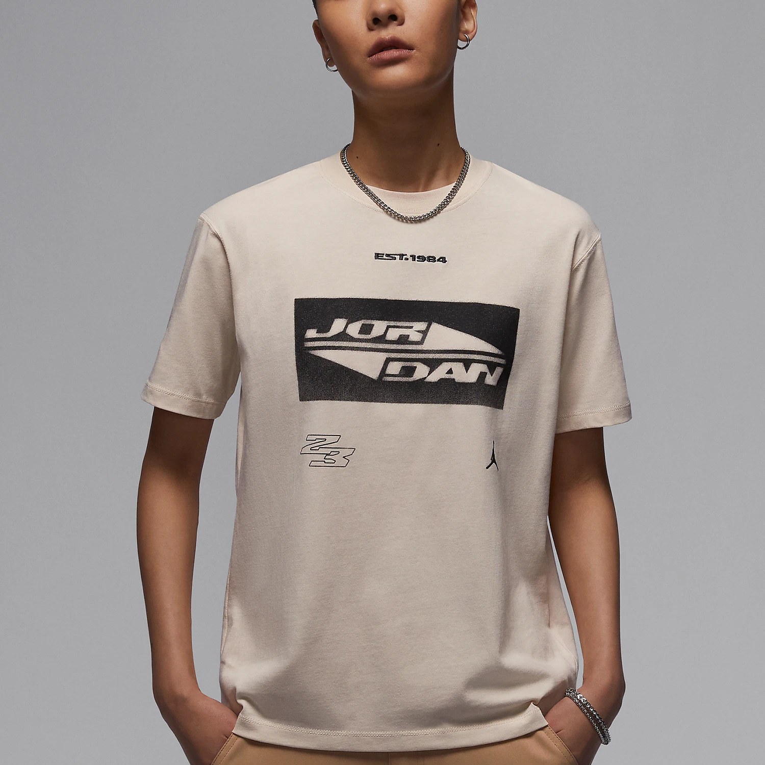 

Nike genuine JORDAN women's casual printed soft sports short sleeved T-shirt FV7135-203