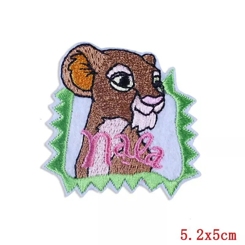 Anime movies The lion king Simba patches iron on clothes patches Garment stickers embroidery cloth stickers